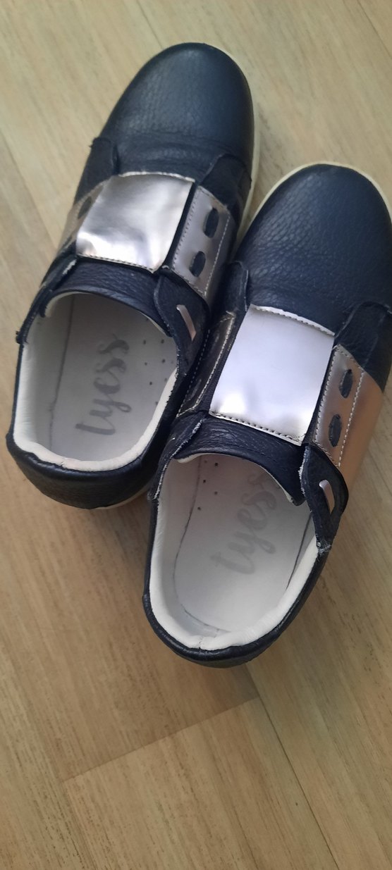 Erkek Çocuk Siyah Gri Deri Günlük Ayakkabı - Görsel 4