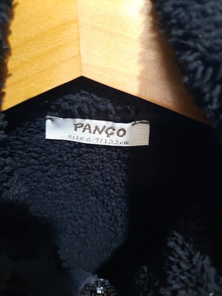 Erkek Çocuk Siyah Peluş Fermuarlı Sweatshirt - Görsel 4