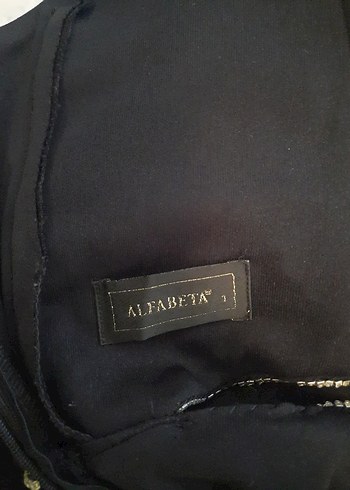 Alfabeta Kadın Siyah V Yakalı Uzun Abiye Elbise - Görsel 8