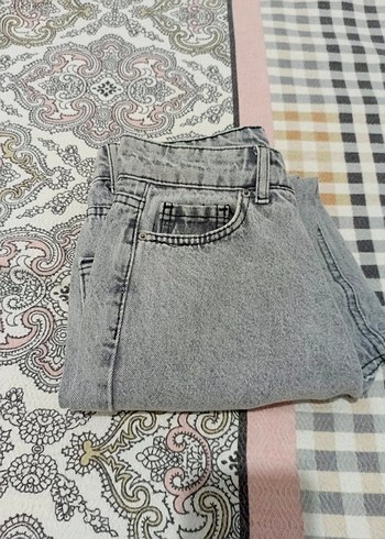 Koton Gri Yırtık Detaylı Salaş Kadın Kot Pantolon