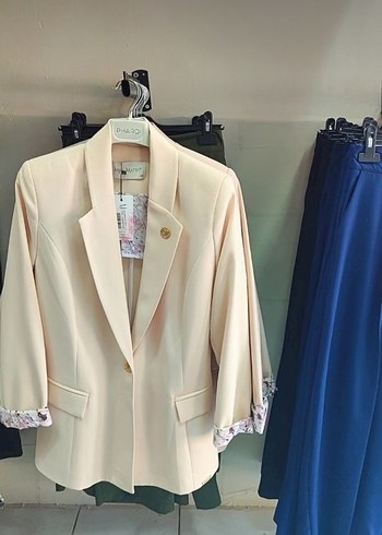 Diğer Camel Renkli Midi Kadın Blazer Ceket