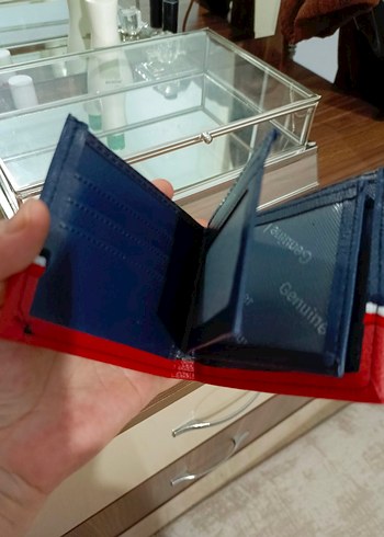 Lacivert Kırmızı Tommy Erkek Cüzdan - Görsel 4