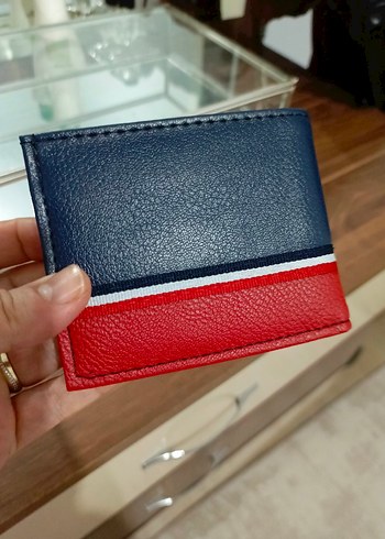 Lacivert Kırmızı Tommy Erkek Cüzdan - Görsel 3