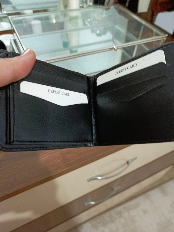 Siyah Desenli Erkek Cüzdan - Görsel 4