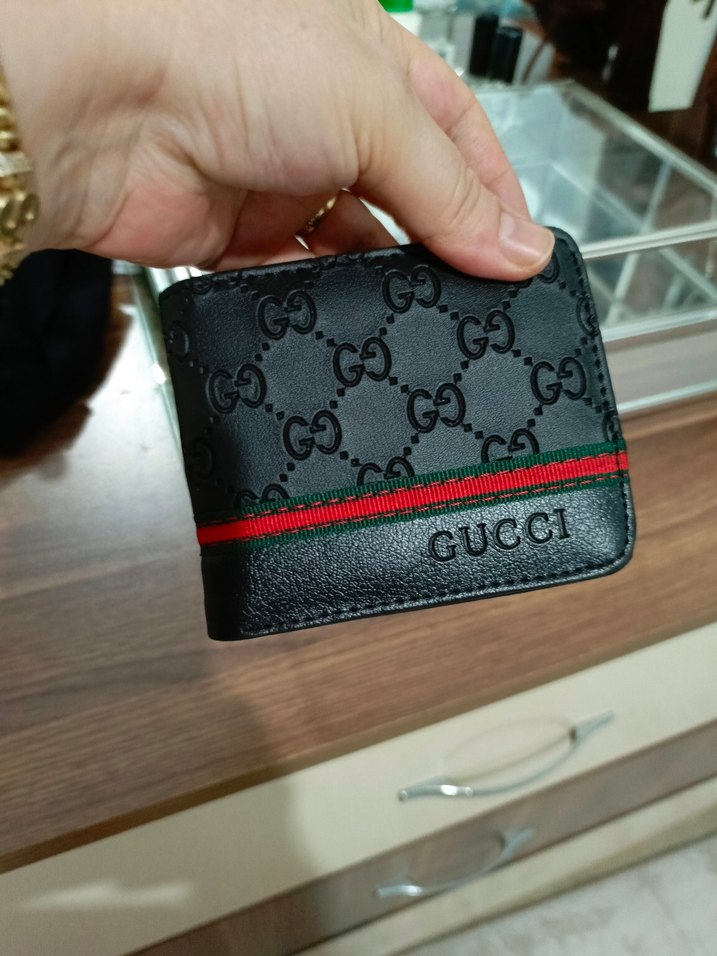 Siyah Desenli Erkek Cüzdan - Görsel 3