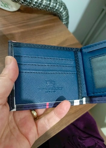 Lacivert Ekose Erkek Cüzdan - Görsel 2