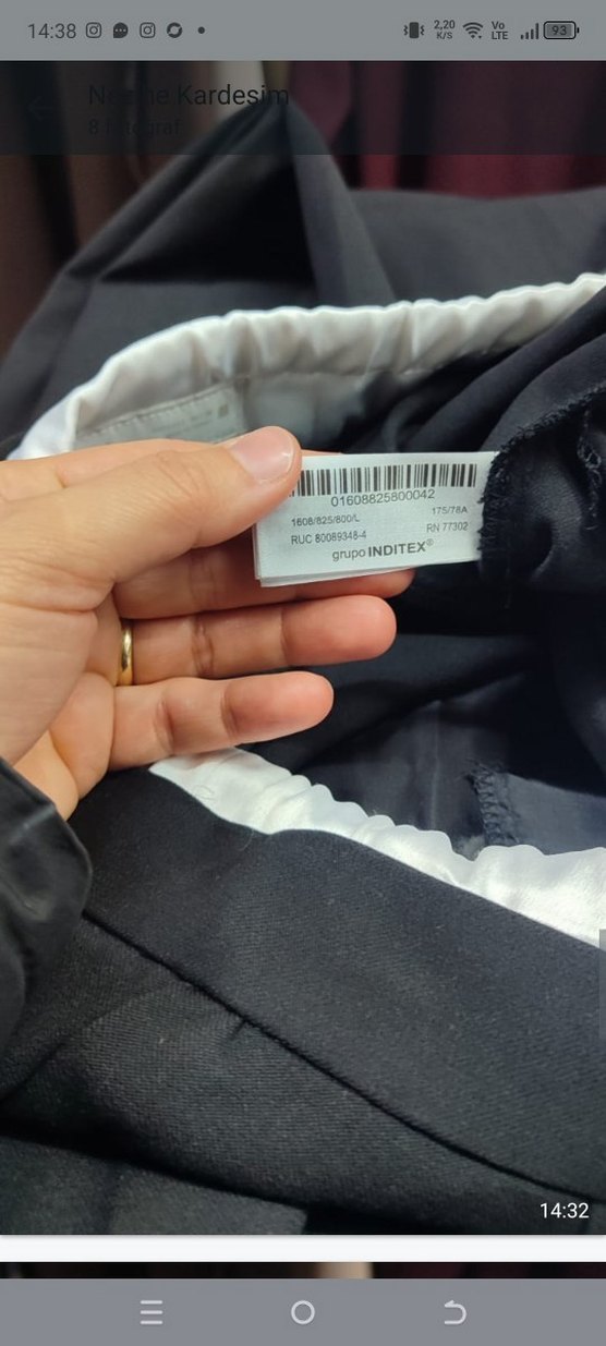 Siyah Midi Kadın Kumaş Pantolon XS beden - Görsel 2