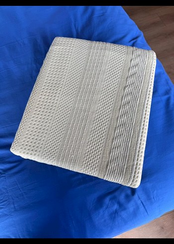 Bej Renkli Düz Desen Yatak Örtüsü bambu markası - Görsel 3