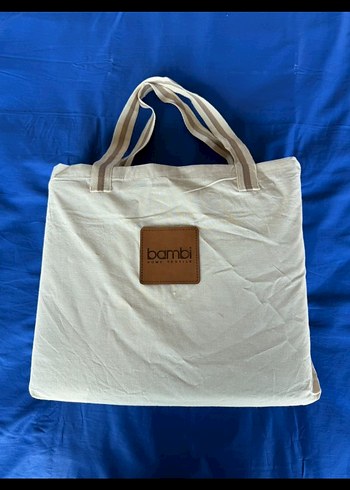 Bej Renkli Düz Desen Yatak Örtüsü bambu markası - Görsel 6