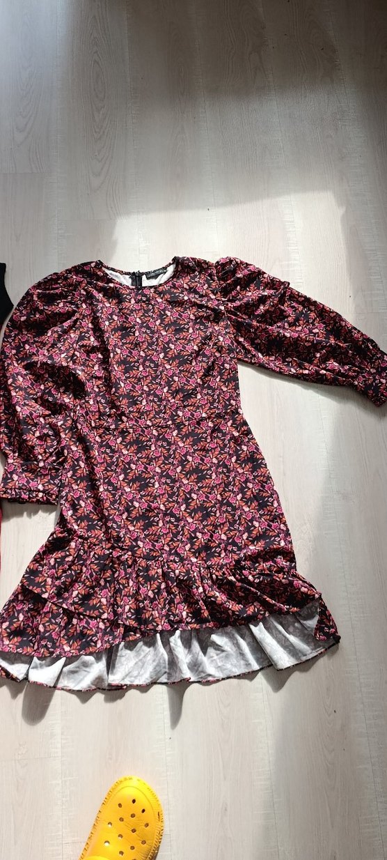 Bordo Kadın Midi Triko Elbise - Görsel 3