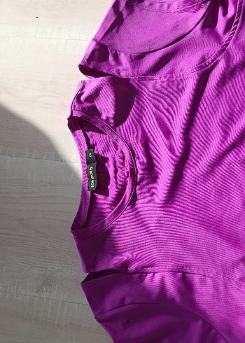 Mor Kısa Kollu spor tişörtü - Görsel 2