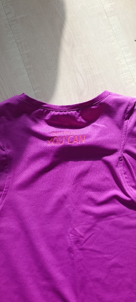 Mor Kısa Kollu spor tişörtü - Görsel 4