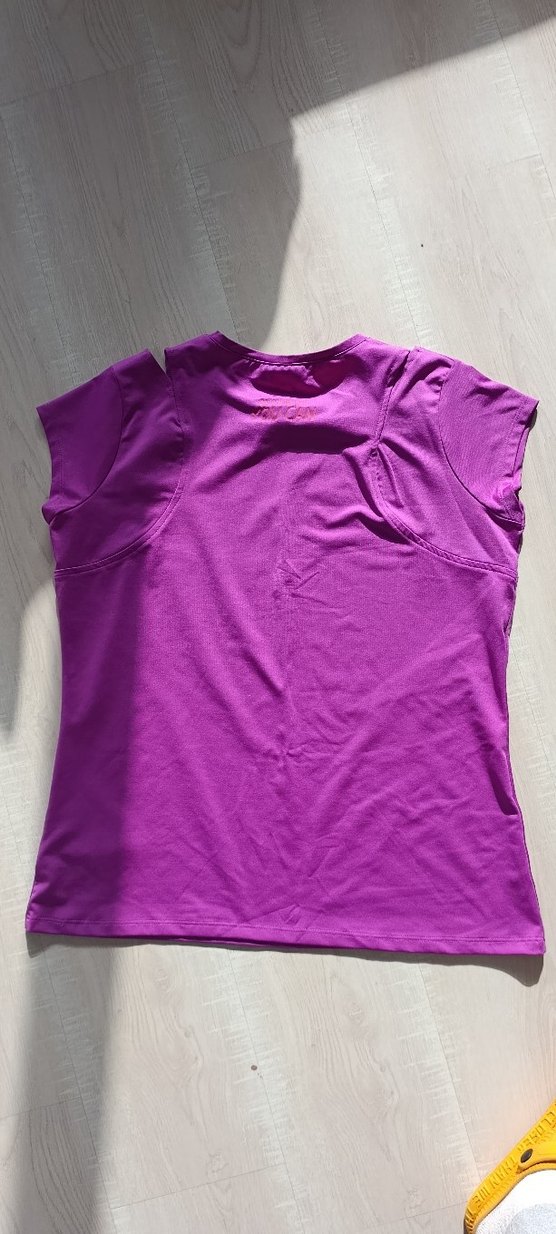 Mor Kısa Kollu spor tişörtü - Görsel 3