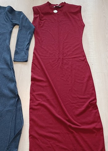 Gri Yüksek Yakalı Uzun Kollu Hamile Taytı - Görsel 4