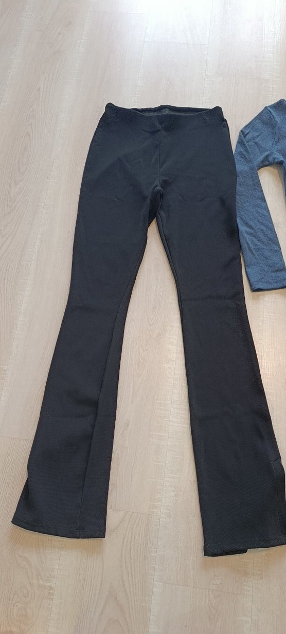 Gri Yüksek Yakalı Uzun Kollu Hamile Taytı - Görsel 2