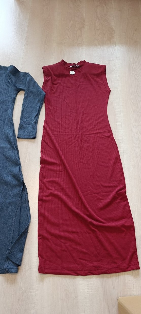 Gri Yüksek Yakalı Uzun Kollu Hamile Taytı - Görsel 4