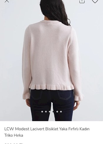 LCW Pastel Pembe Düğmeli Kadın Triko Hırka - Görsel 4