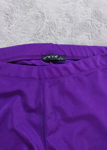 Mor Normal Boy Kadın Tayt - Görsel 2