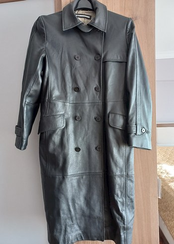 Gri Deri Kadın Ceket - Görsel 5