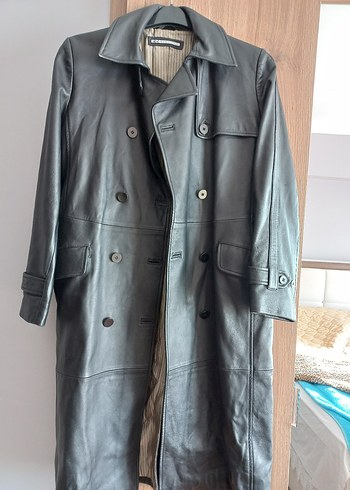 Gri Deri Kadın Ceket - Görsel 3