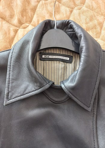 Gri Deri Kadın Ceket - Görsel 2