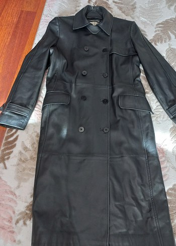 Gri Deri Kadın Ceket - Görsel 6