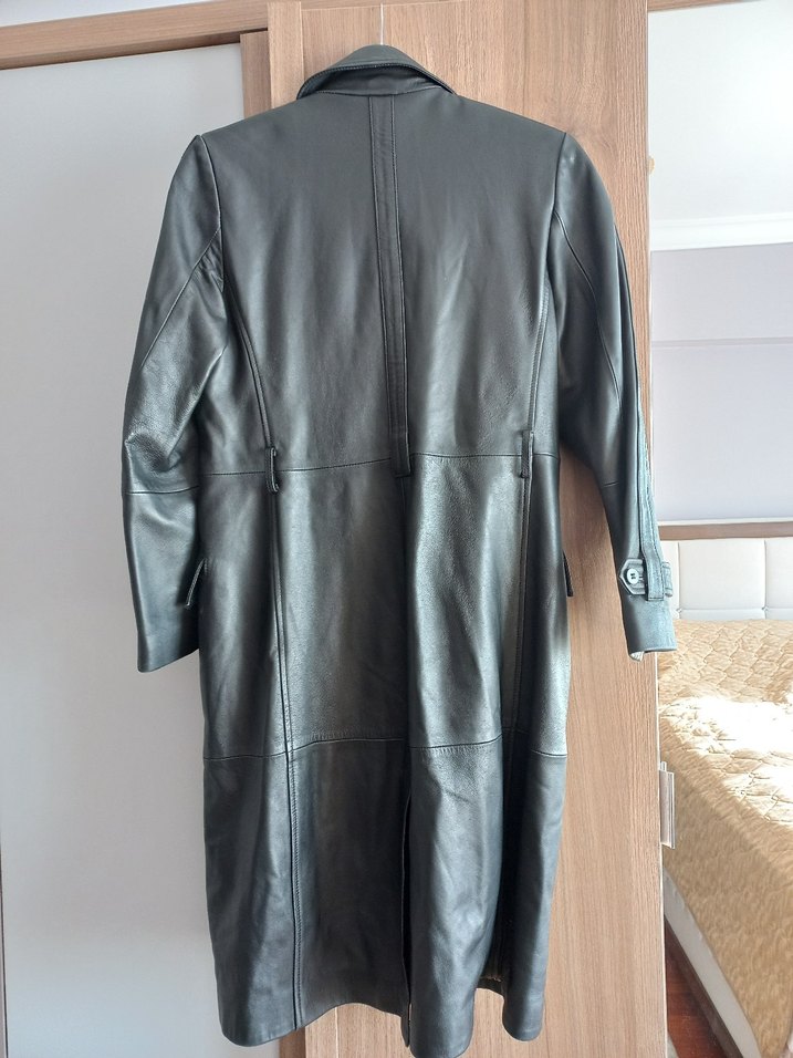 Gri Deri Kadın Ceket - Görsel 4