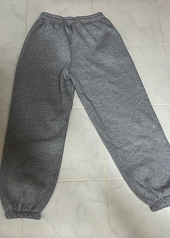 Gri Şardonlu Paça Eşofman - Görsel 2