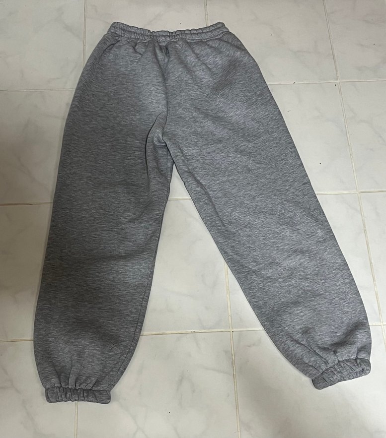 Gri Şardonlu Paça Eşofman - Görsel 2