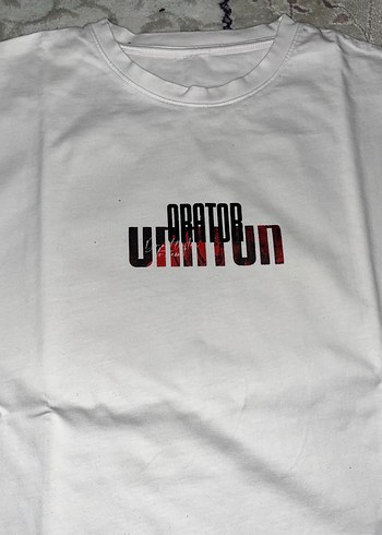 Sırt Baskılı Beyaz Oversize Tshirt - Görsel 3