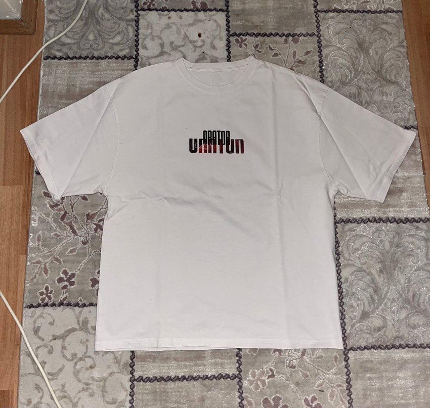 Sırt Baskılı Beyaz Oversize Tshirt - Görsel 2