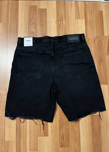 PullandBear Siyah Kot Şort - Görsel 2