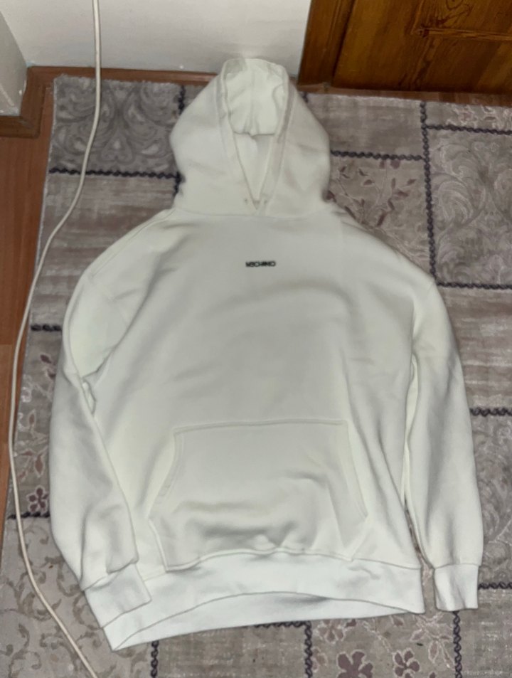 Sırt Baskılı Beyaz Oversize Sweat - Görsel 2