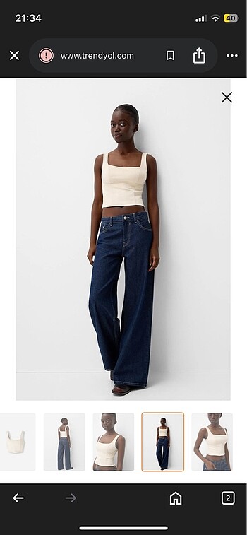 m Beden BERSHKA CROP