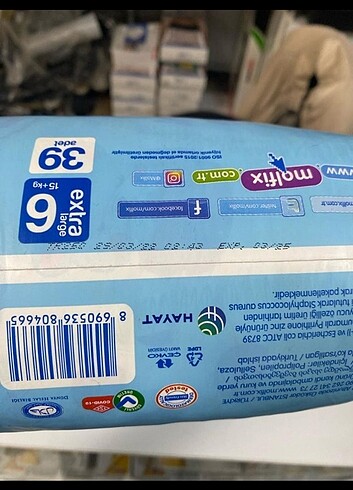 Molfix Molfix 6 xl bebek bezi