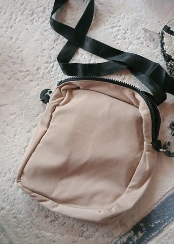 Bej Kadın Fermuarlı Çapraz Çanta - Görsel 3
