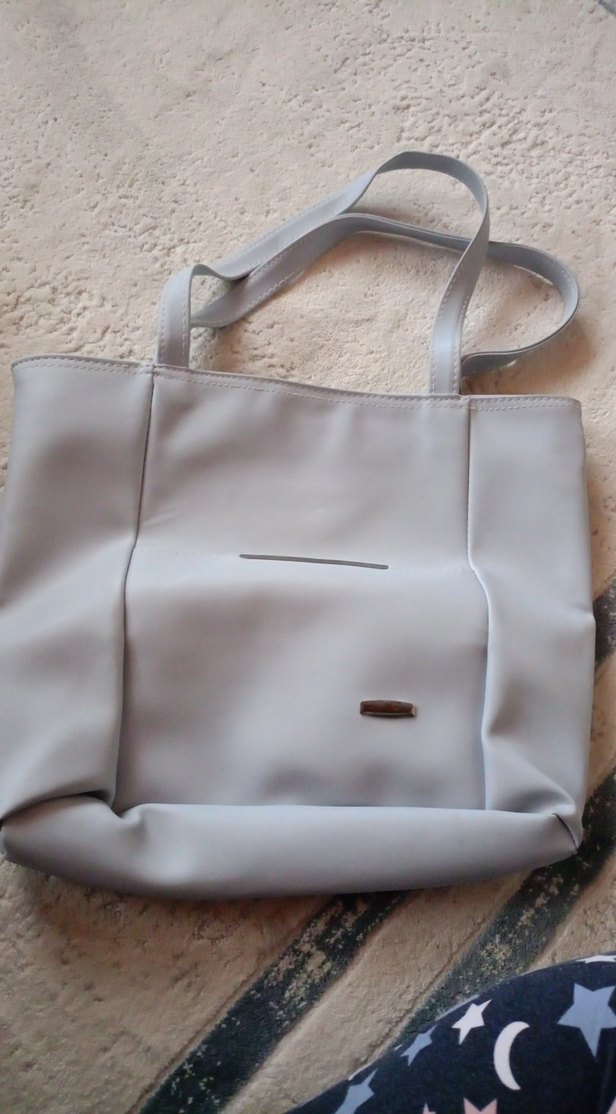 mavi Deri Kadın Omuz Çantası - Görsel 2