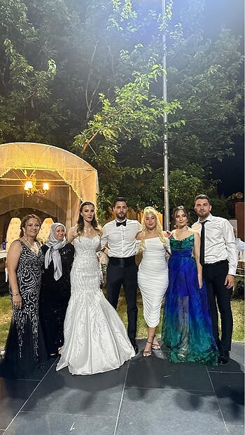42 Beden siyah Renk Abiye