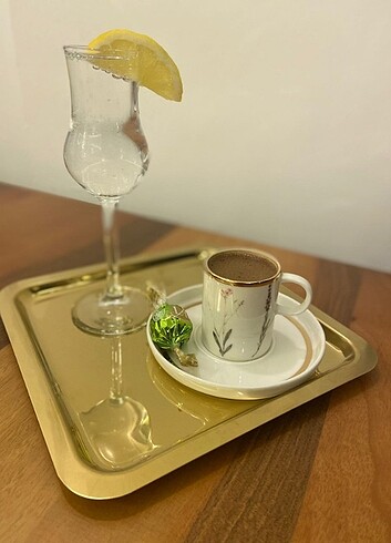  Beden Gold kare sunum tepsisi