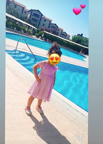 LCW wakiki Çocuk Elbise lila çok güzel modeli