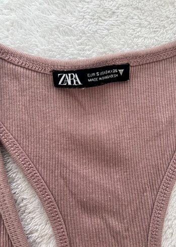 Zara Bej V Yaka Kadın Kolsuz Atlet