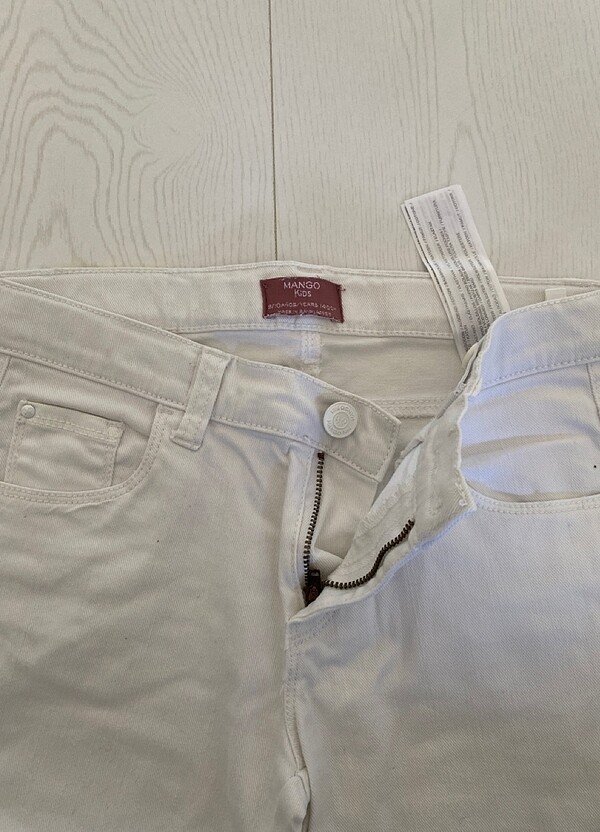 Beyaz kot pantolon 140 cm - Görsel 2