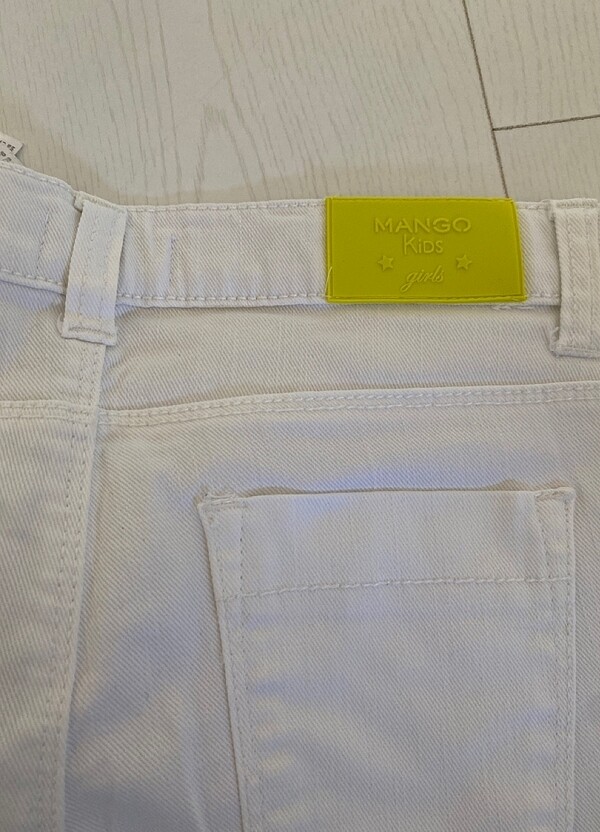 Beyaz kot pantolon 140 cm - Görsel 4