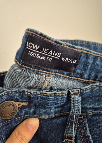 l Beden Düğmeli Regular Fit Erkek Denim Jean