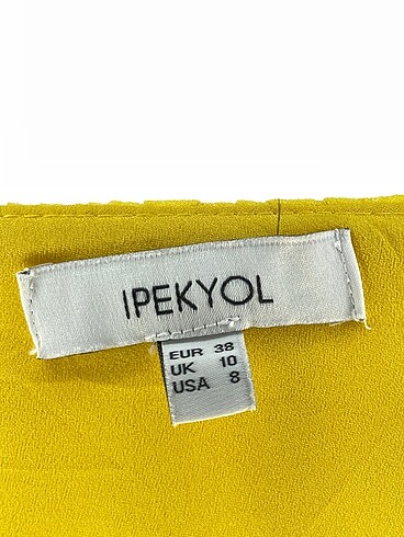 38 Beden sarı Renk ipekyol Uzun Elbise %70 İndirimli.
