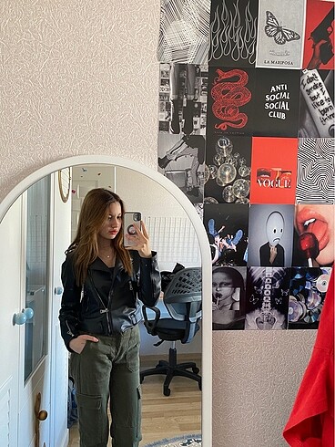 Yeşil kargo pantolon