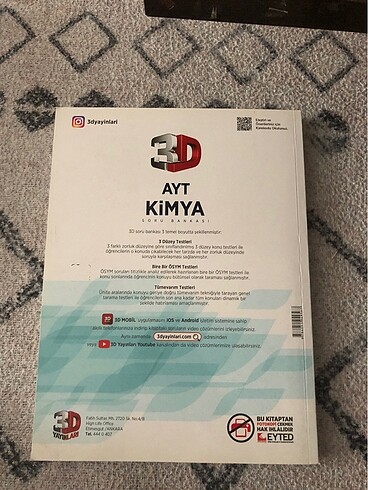  3d ayt kimya