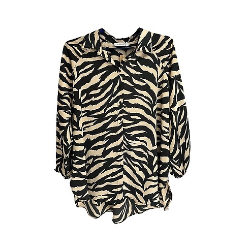 Orijinal Gusto Zebra Desenli Gömlek