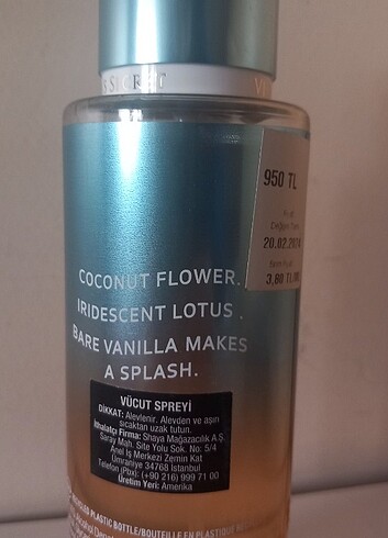 Victoria s Secret Bare Vanilla Splash 