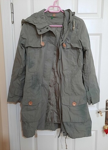 benetton marka haki parka